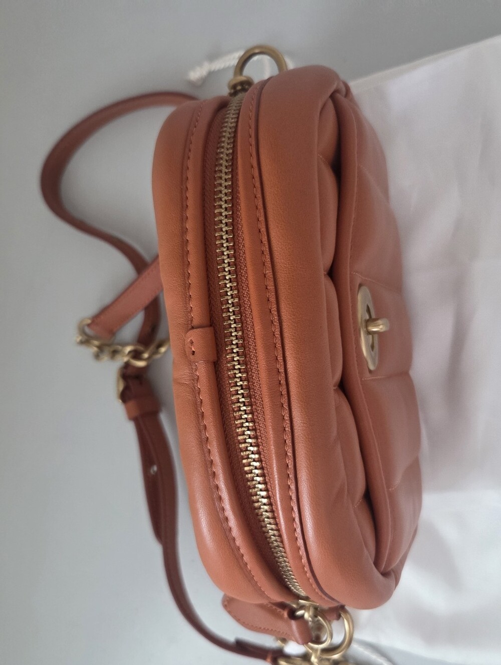 Coach 1941 Quilted Leather Crossbody Camera bag in Canyon - Picture 10 of 12